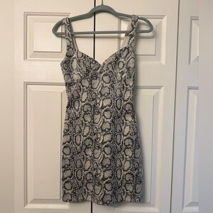 Zara Snake Print Mini Dress